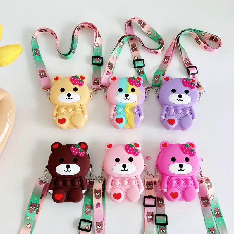 Antistress Bear Shoulder Bag Toy