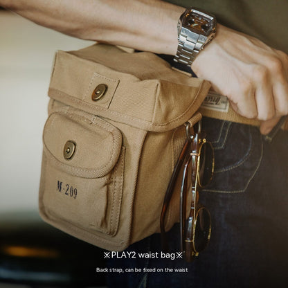 Fashion Retro Square Waist Bag For Men