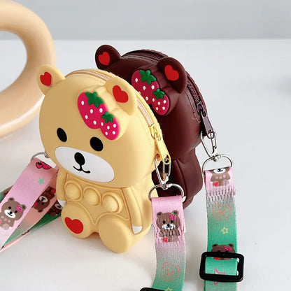 Antistress Bear Shoulder Bag Toy