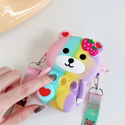 Antistress Bear Shoulder Bag Toy